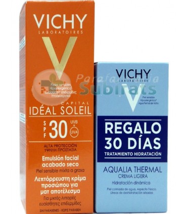 VICHY IDEAL SOLEIL 30 EMULSION FACIAL ACABADO SECO 50 ML